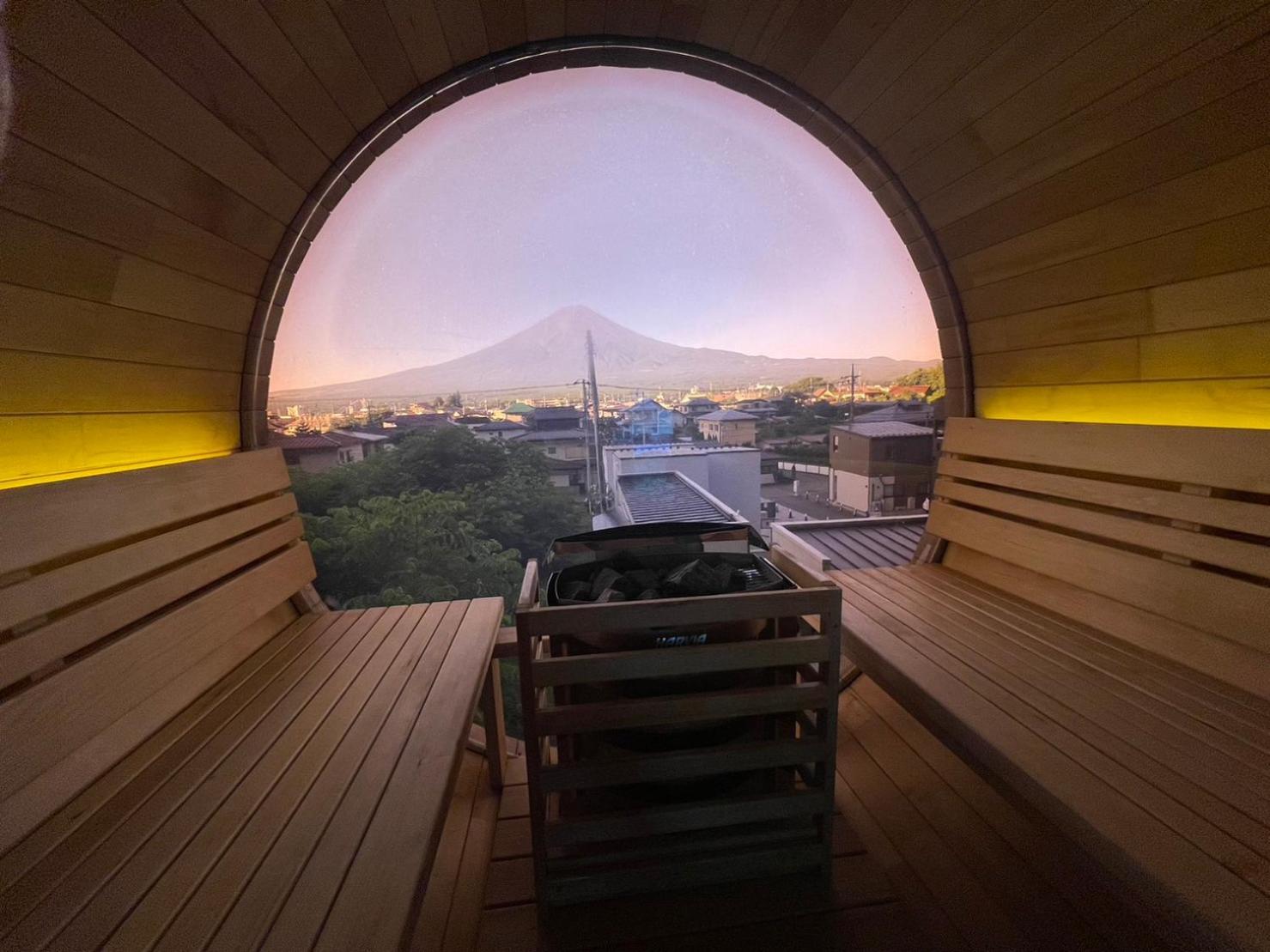 Maison d'hôtes Mount Fuji Panorama Glamping à Fujikawaguchiko Extérieur photo